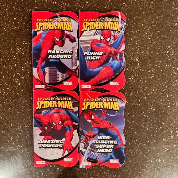 DC Comics Spider-Man Board Book Bendon Book Collection - Lot of 4 books - Picture 1 of 8